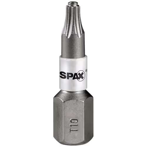 T-10 Spax T-Star Plus Drive bit. 25mm. Pack of 5.
