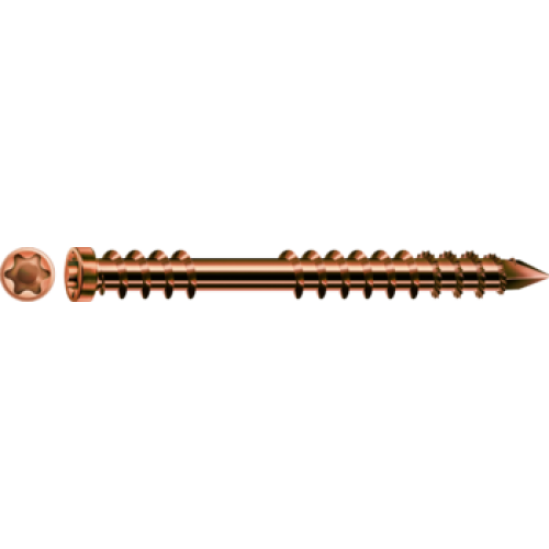 60mm 10G 304 Stainless Decking Screw. Qty. 200 - Antique Colour