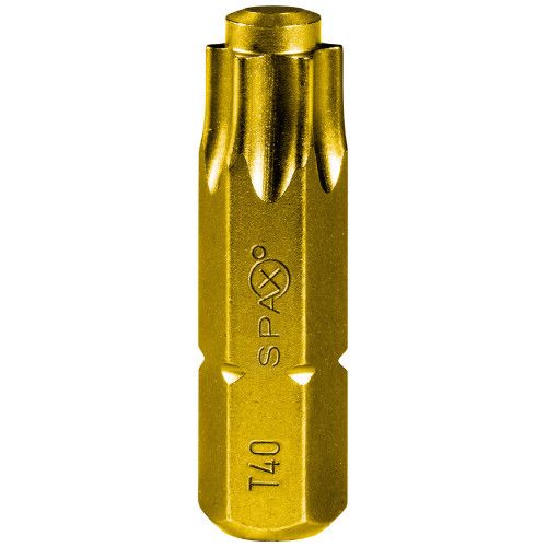 T-40 Spax T-Star Plus Drive bit. 25mm. Pack of 5.