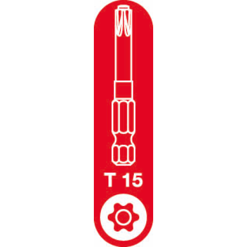 T-15 Spax T-Star Plus Drive bit. 50mm. Pack of 5.