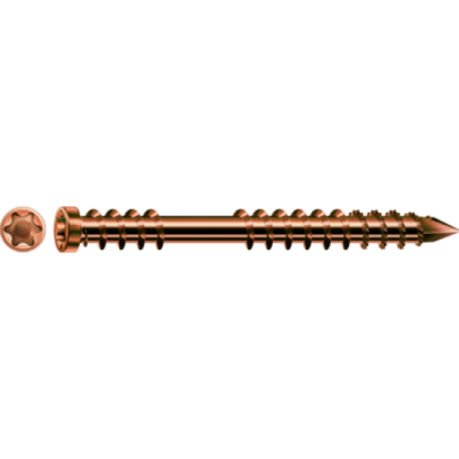 60mm 10G 304 Stainless Decking Screw. Qty. 200 - Antique Colour