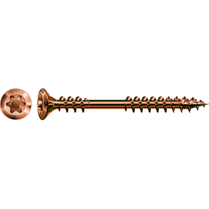 4.5 x 43mm Facade screw with fixing thread. Antique colour. 304 Stainless. Qty 500.