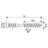100mm 10G 316 Stainless Decking Screw. Qty. 100