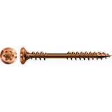 4.5 x 50mm Facade screw with fixing thread. Antique colour. 304 Stainless. Qty 500.